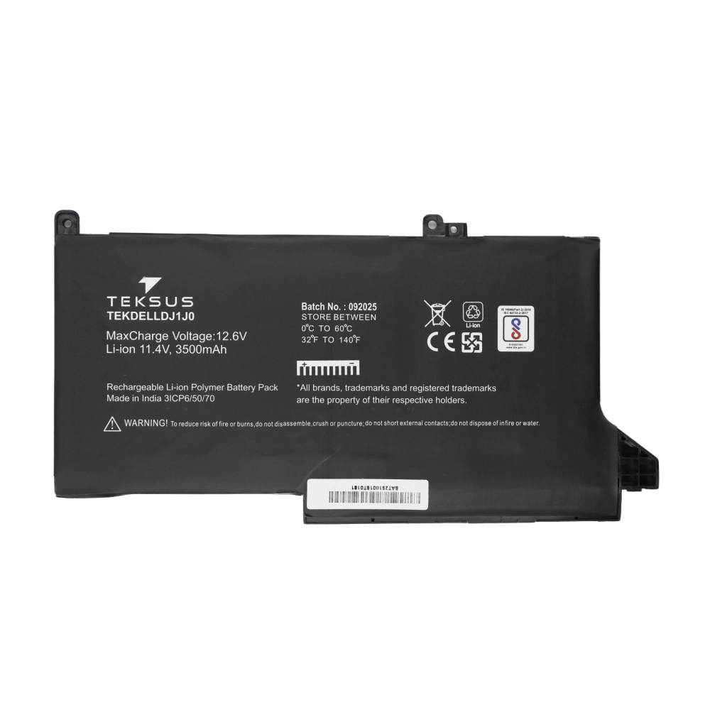 Teksus Laptop Battery Compatible For Dell Latitude E7280 | DJ1J0 view 2